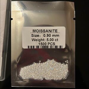 Moissanite Gemstones 1500 PCS. 5ct
